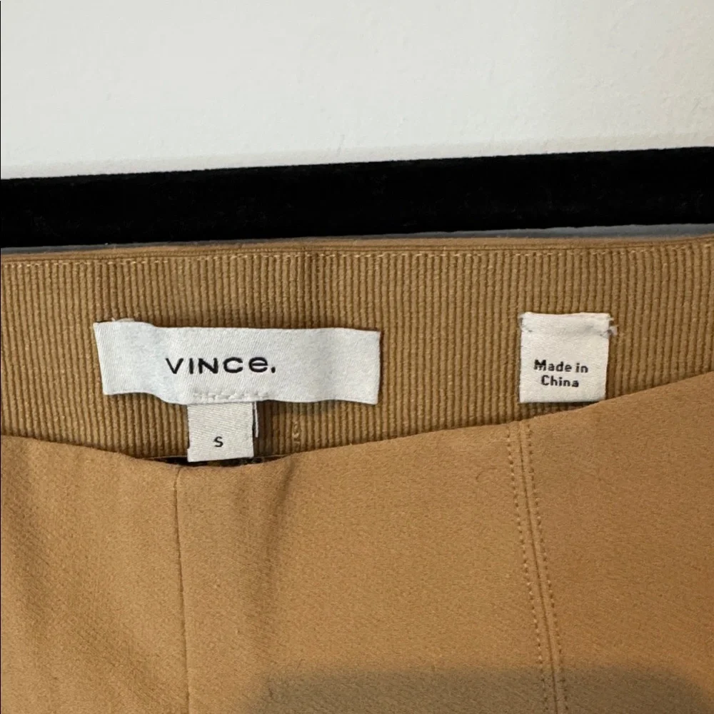 Vince Women's Italian Cotton-Blend Stitch-Front Seam Legging, Oak Wood - Size S - Picture 4 of 8